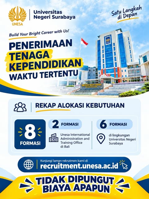 Photo by Direktorat SDM UNESA on October 12, 2026. May be an image of text.