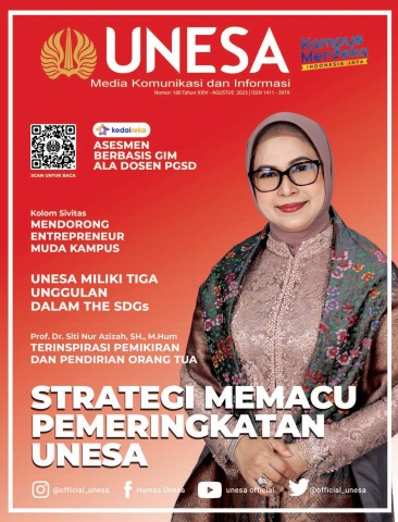 Majalah Unesa Nomor : 180 Tahun XXIV - Agustus 2023