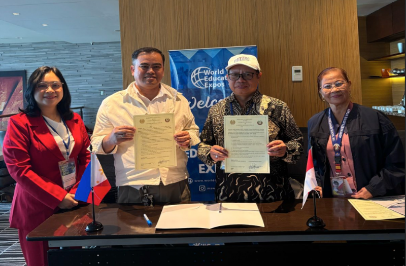 Penandatanganan MoU kerja sama internasional Unesa dengan R Concepcion Montessori School, Inc.